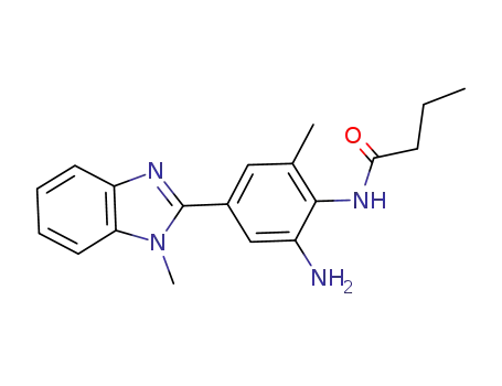 N-[2-Amino-6-methyl-4-(1-methyl-1H-benzimidazol-2-yl)phenyl]butanamide