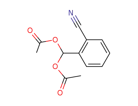 Molecular Structure of 153657-11-5 (2-diacetoxymethyl-benzonitrile)