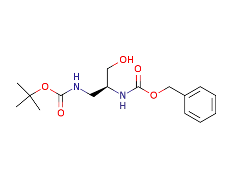 Carbamic acid,
[(1S)-2-[[(1,1-dimethylethoxy)carbonyl]amino]-1-(hydroxymethyl)ethyl]-,
phenylmethyl ester