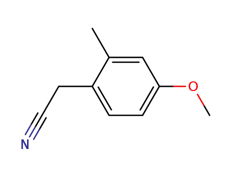 Molecular Structure of 262298-02-2 (4-Methoxy-2-methylphenylacetonitrile)