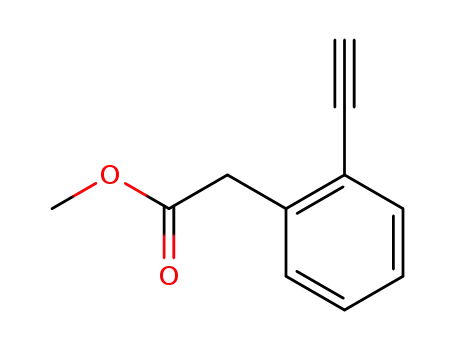Molecular Structure of 637348-19-7 (Methyl2-(2-ethynylphenyl)acetate)