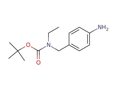 Molecular Structure of 247085-22-9 (Carbamic acid, [(4-aminophenyl)methyl]ethyl-, 1,1-dimethylethyl ester)