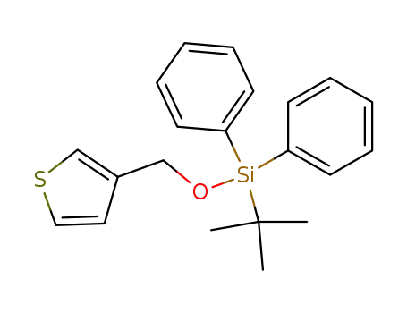 Molecular Structure of 125849-86-7 (Silane, (1,1-dimethylethyl)diphenyl(3-thienylmethoxy)-)