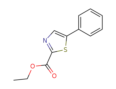 Molecular Structure of 58333-72-5 (Ethyl 5-phenylthiazole-2-carboxylate)