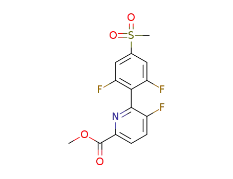 methyl 6-[2,6-difluoro-4-(methylsulfonyl)phenyl]-5-fluoropyridine-2-carboxylate