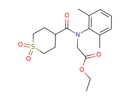 ethyl {(2,6-dimethylphenyl)[(1,1-dioxide-tetrahydro-2H-thiopyran-4-yl)carbonyl]amino}acetate