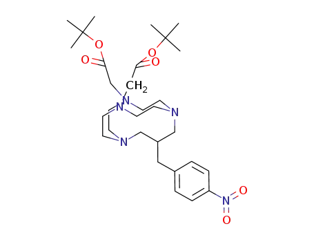 4,10-bis-(carbo-tert-butoxymethyl)-14-(4-nitrobenzyl)-1,4,7,10-tetraazabicyclo[5. 5.3]pentadecane
