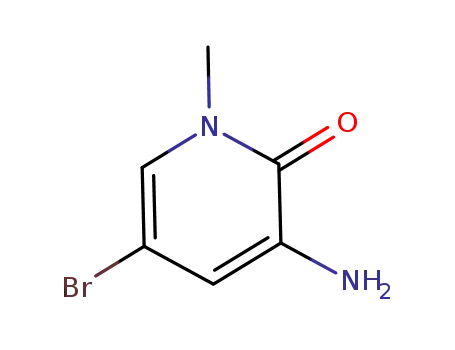 Molecular Structure of 910543-72-5 (3-AMINO-5-BROMO-1-METHYLPYRIDIN-2(1H)-ONE)