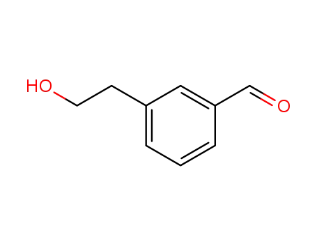 Molecular Structure of 212914-87-9 (Benzaldehyde, 3-(2-hydroxyethyl)- (9CI))