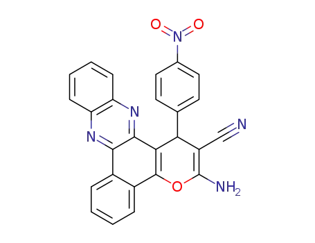 3-amino-1-(4-nitro-phenyl)-1H-benzo[a]pyrano[2,3-c]phenazine-2-carbonitrile