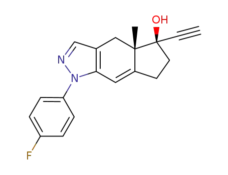 (4aS,5R)-5-ethynyl-1-(4-fluorophenyl)-4a-methyl-1,4,4a,5,6,7-hexahydrocyclopenta[f]indazol-5-ol