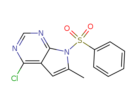 7-Benzenesulfonyl-4-chloro-6-methyl-7H-pyrrolo[2,3-d]pyri midine