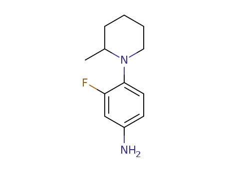 3- 플루오로 -4- (2- 메틸 -1- 피페 리디 닐) 아닐린