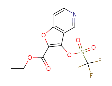 ethyl 3-(trifluoromethanesulfonyloxy)-furo[3,2-c]pyridine-2-carboxylate