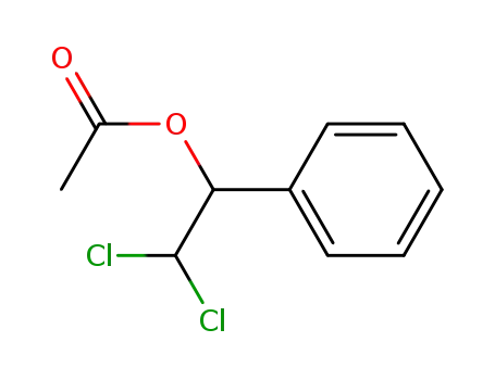 Molecular Structure of 4276-76-0 (Benzenemethanol, a-(dichloromethyl)-, acetate)