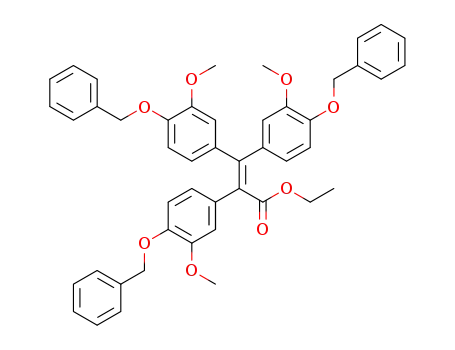 ethyl 2,3,3-tri(4-benzyloxy-3-methoxyphenyl)prop-2-enoate