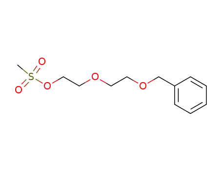 Molecular Structure of 150272-33-6 (Ethanol, 2-[2-(phenylmethoxy)ethoxy]-, methanesulfonate)