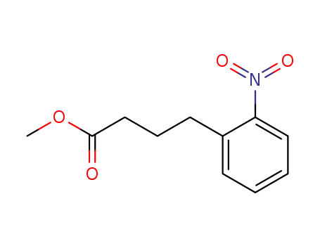 Molecular Structure of 22824-20-0 (Benzenebutanoic acid, 2-nitro-, methyl ester)
