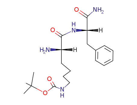 Molecular Structure of 17337-86-9 (H-Lys(Boc)Phe-NH<sub>2</sub>)