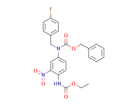 benzyl N-{4-[(ethoxycarbonyl)amino]-3-nitrophenyl} -N-[(4-fluorophenyl)methyl]carbamate