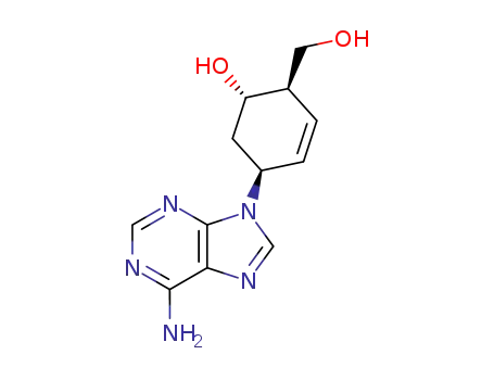 2-Cyclohexene-1-methanol, 4-(6-amino-9H-purin-9-yl)-6-hydroxy-,
(1R,4S,6S)-