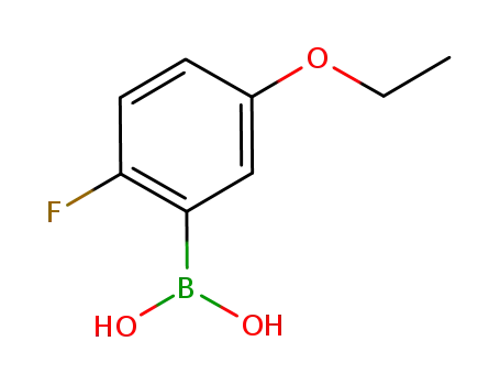 Molecular Structure of 900174-60-9 (5-ETHOXY-2-FLUOROPHENYLBORONIC ACID)