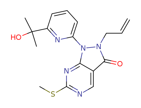 2-allyl-1-(6-(2-hydroxypropan-2-yl)pyridin-2-yl)-6-(methylthio)-1H-pyrazolo[3,4-d]pyrimidin-3(2H)-one