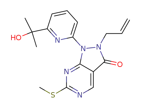 2-allyl-1-(6-(2-hydroxypropan-2-yl)pyridin-2-yl)-6-(methylthio)-1H-pyrazolo[3,4-d]pyrimidin-3(2H)-one