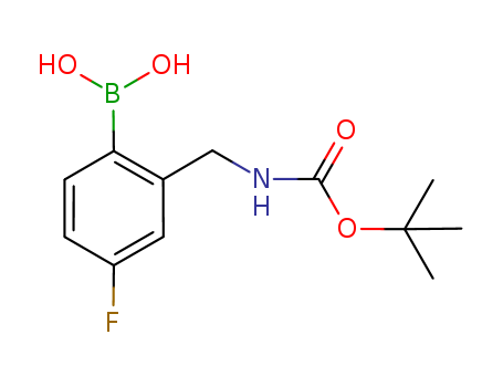 Carbamic acid,N-[(2-borono-5-fluorophenyl)methyl]-, 1,1-dimethylethyl ester