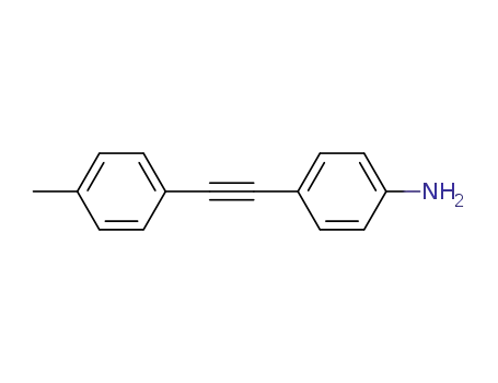 Molecular Structure of 15795-03-6 (Benzenamine, 4-[(4-methylphenyl)ethynyl]-)