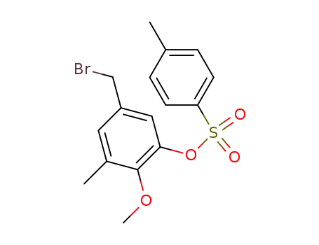 Phenol, 5-(bromomethyl)-2-methoxy-3-methyl-,
4-methylbenzenesulfonate