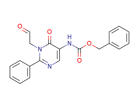 Carbamic acid,[1,6-dihydro-6-oxo-1-(2-oxoethyl)-2-phenyl-5-pyrimidinyl]-, phenylmethylester (9CI)