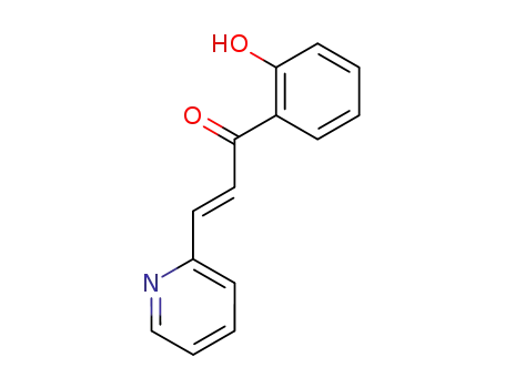 Molecular Structure of 2875-24-3 ((E)-1-(2-hydroxyphenyl)-3-pyridin-2-yl-prop-2-en-1-one)