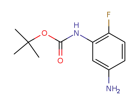 Molecular Structure of 535170-18-4 ((5-AMINO-2-FLUORO-PHENYL)-CARBAMIC ACID TERT-BUTYL ESTER)