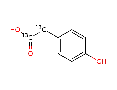 4'-hydroxy[1,2-13C<sub>2</sub>]phenylacetic acid