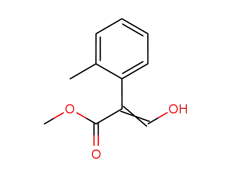 Molecular Structure of 139191-69-8 (methyl 3-hydroxy-2-(2'-methyl)phenyl-2-propenoate)