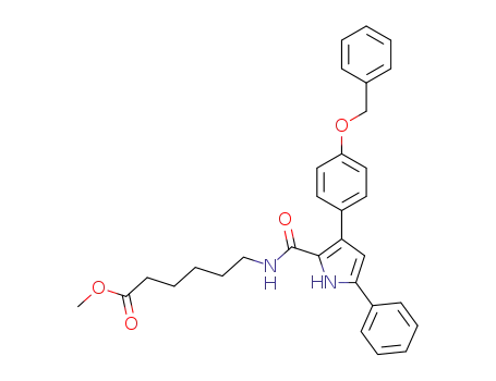methyl 6-[3-(4-benzyloxyphenyl)-5-phenyl-1H-pyrrole-2-carboxamido] hexanoate