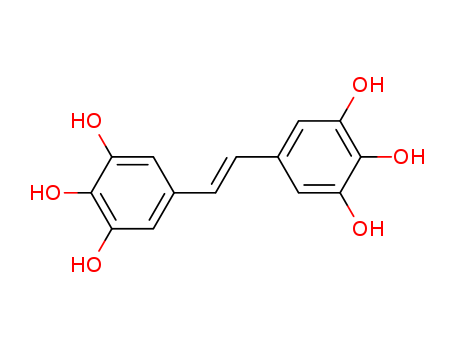 1,2,3-Benzenetriol,5,5'-(1E)-1,2-ethenediylbis-