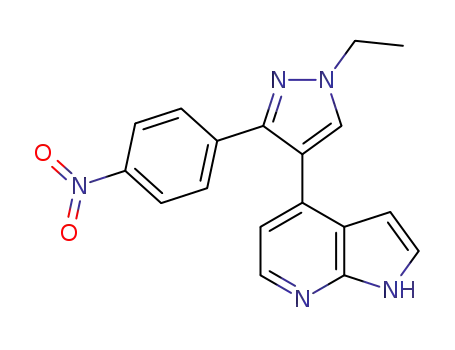 4-[1-ethyl-3-(4-nitrophenyl)-1H-pyrazol-4-yl]-1H-pyrrolo-[2,3-b]pyridine