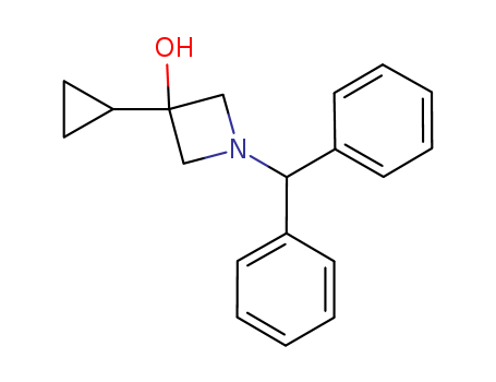 1-benzhydryl-3-cyclopropylazetidin-3-ol