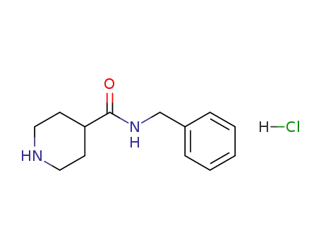 Molecular Structure of 320420-00-6 (N-Benzyl-4-piperidinecarboxamide  hydrochloride)