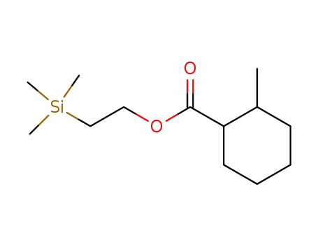 Molecular Structure of 861858-93-7 ((cis/trans)-2-methyl-cyclohexanecarboxylic acid 2-trimethylsilanyl-ethyl ester)