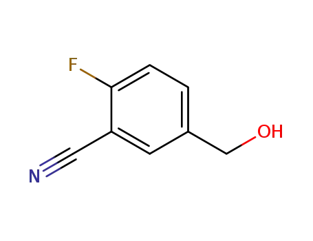 Molecular Structure of 227609-85-0 (Benzonitrile, 2-fluoro-5-(hydroxymethyl)- (9CI))