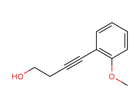 Molecular Structure of 92587-67-2 (3-Butyn-1-ol, 4-(2-methoxyphenyl)-)