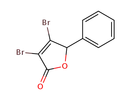 Molecular Structure of 72857-86-4 (3,4-DIBROMO-5-PHENYL-2(5H)-FURANONE)