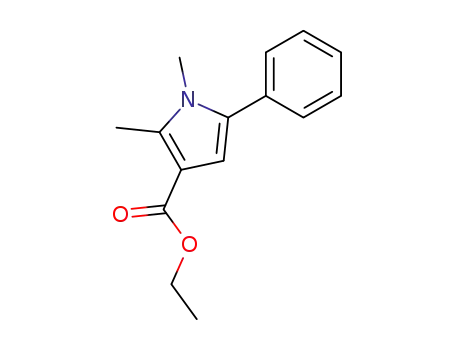 1H-Pyrrole-3-carboxylic acid, 1,2-dimethyl-5-phenyl-, ethyl ester