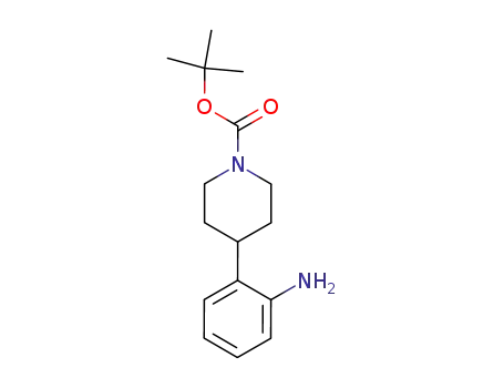 Molecular Structure of 199105-03-8 (4-(2-AMINO-PHENYL)-PIPERIDINE-1-CARBOXYLIC ACID TERT-BUTYL ESTER)