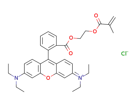 Molecular Structure of 141098-60-4 (rhodamine B-2-hydroxyethyl methacrylate)