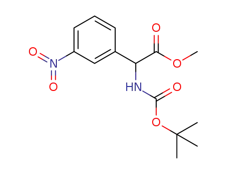 methyl 2-((tert-butoxycarbonyl)amino)-2-(3-nitrophenyl) acetate