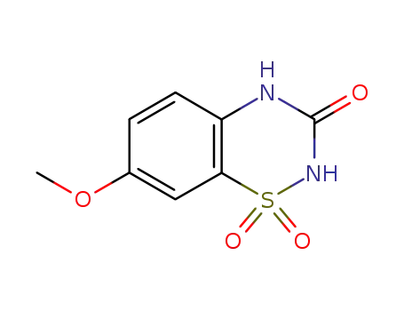 Molecular Structure of 71254-67-6 (7-METHOXY-1,1-DIOXO-1,4-DIHYDRO-2H-1LAMBDA6-BENZO[1,2,4]THIADIAZIN-3-ONE)